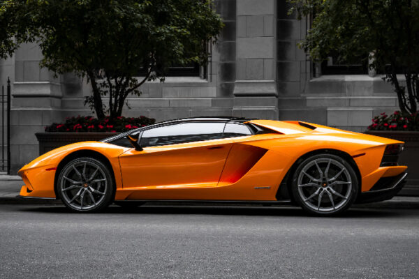 orange exotic sports car